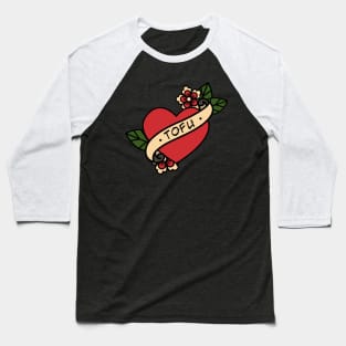 Old School Love Tofu Tattoo Baseball T-Shirt